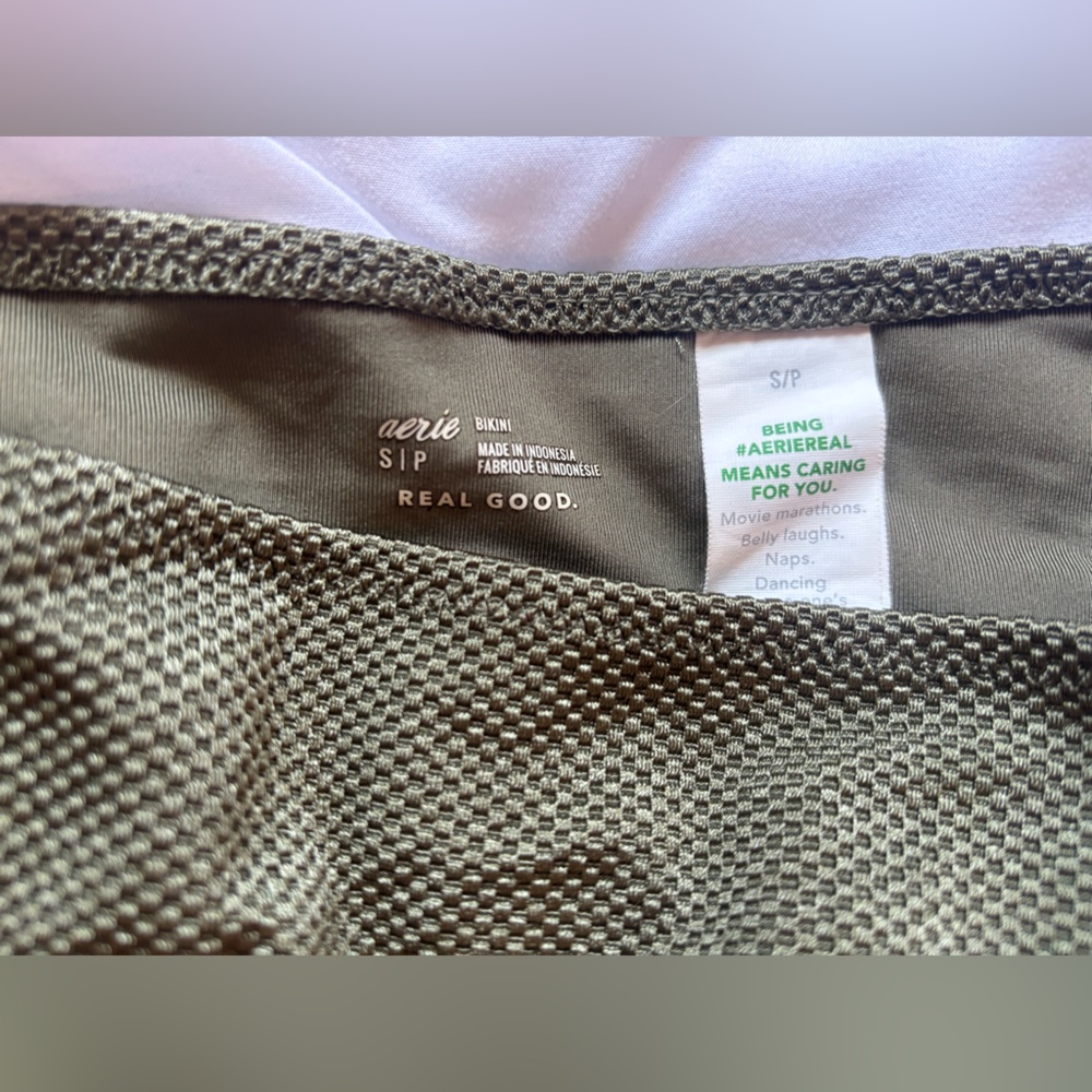 Aerie Deep Green Bikini Set - Picture 6 of 11